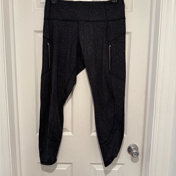 Athleta Black/Gray Reflective Rainier Leggings -- XL - Picture 3 of 6